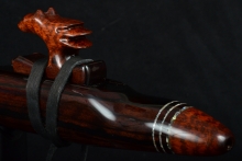 Macassar Ebony Native American Flute, Minor, Low D-3, #F37A